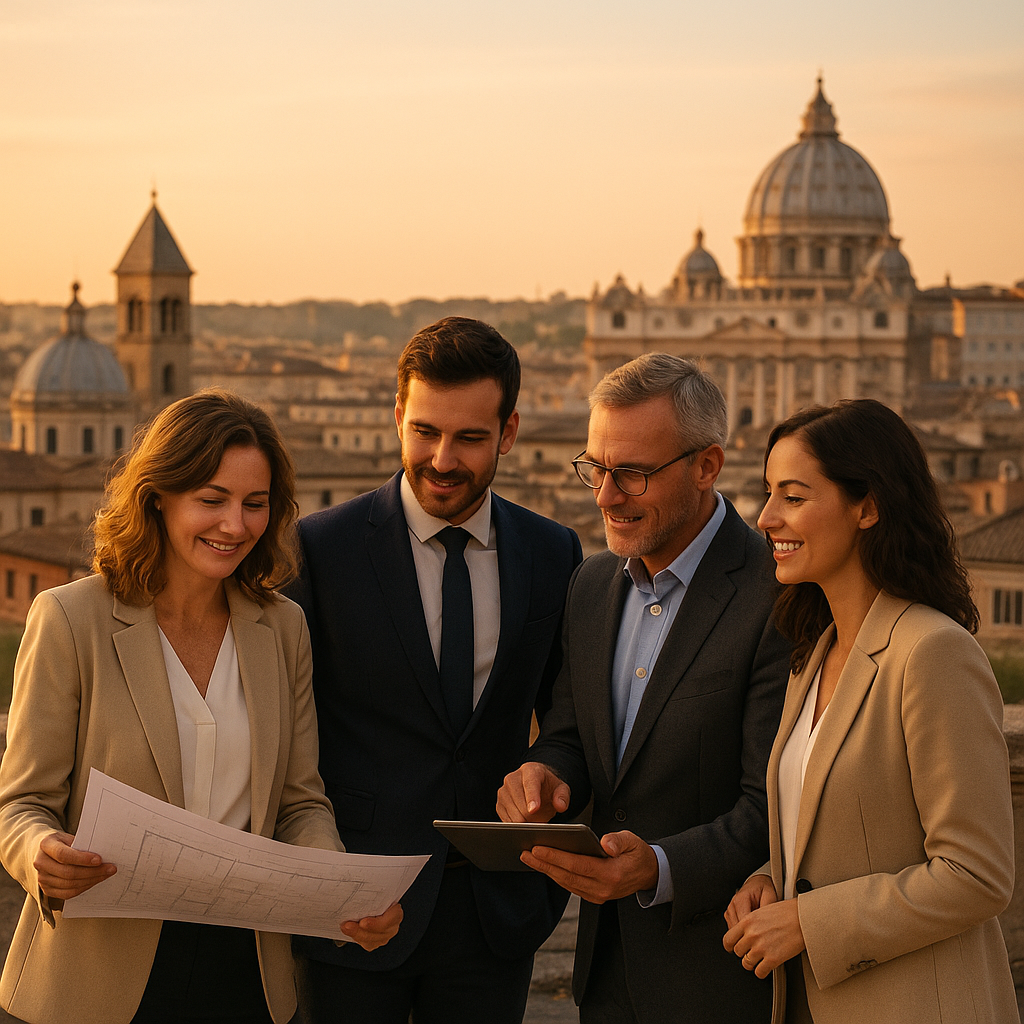 Roma panoramica. Team Ludovisi Immobiliare. Storia della Ludovisi Immobiliare